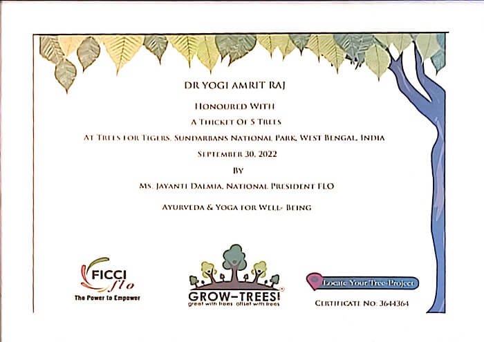 Certificate / appreciation letter — Arogyadham Health & Wellness