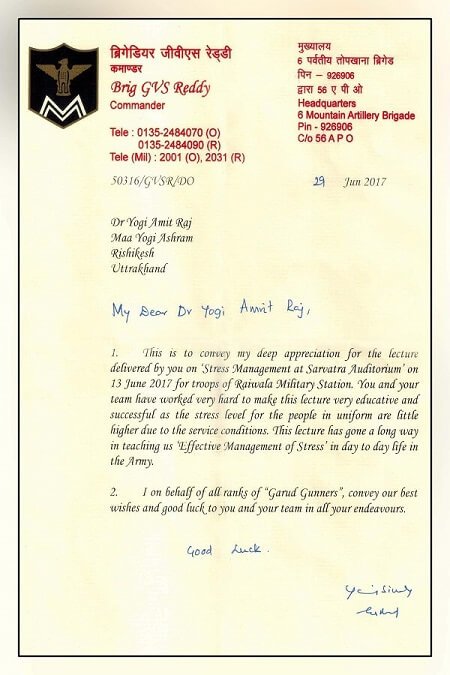 Certificate / appreciation letter — Arogyadham Health & Wellness