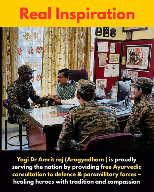 Yogi Dr. Amrit Raj — honour and recognition